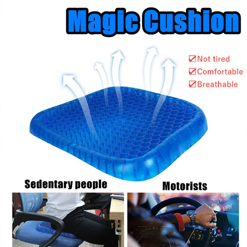 Summer Gel Seat Cushion Breathable Honeycomb Design For Pressure Relief Back Tailbone Pain - Home Office Chair Cars Wheelchair
Summer Gel Seat Cushion Breathable Honeycomb Design For Pressure Relief Back Tailbone Pain - Home Office Chair Cars Wheelchair