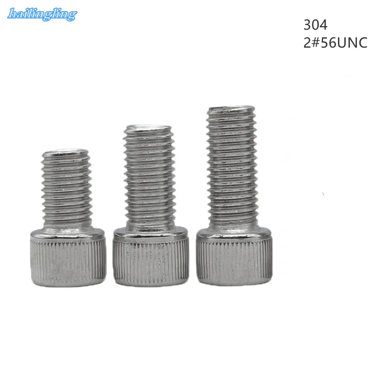 50PCS 2#-56UNC American System Hexagon Socket Head Cap Screw Stainless Steel 304 British System Hexagon Socket Head Screw
50PCS 2#-56UNC American System Hexagon Socket Head Cap Screw Stainless Steel 304 British System Hexagon Socket Head Screw