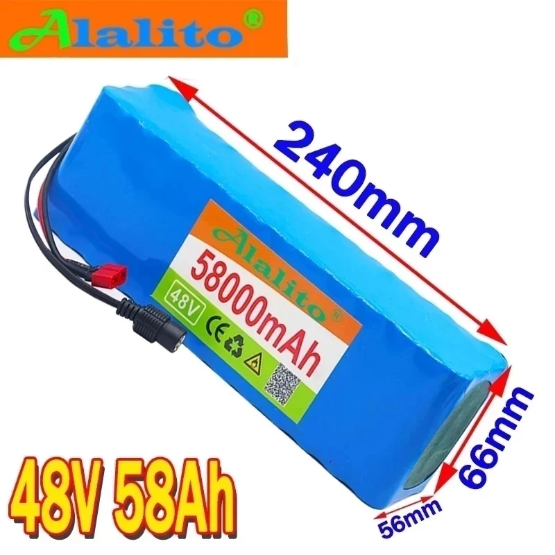 Genuine 48v lithium ion battery 48v 58Ah 1000w 13S3P Lithium ion Battery Pack For 54.6v E-bike Electric bicycle Scooter with BMS
Genuine 48v lithium ion battery 48v 58Ah 1000w 13S3P Lithium ion Battery Pack For 54.6v E-bike Electric bicycle Scooter with BMS