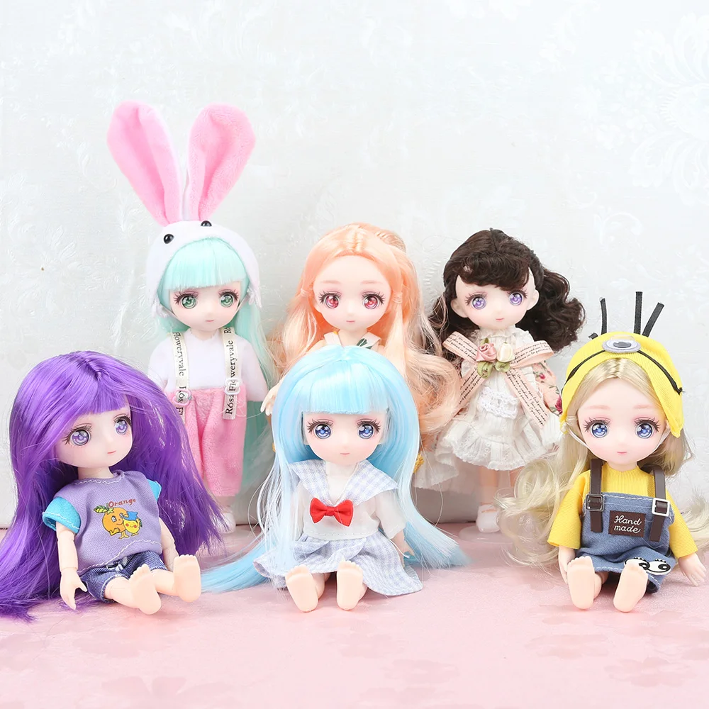 Newest 16cm Amine Bjd Doll Two-dimensional Comic Face Toy Girl Toy Birthday Gift Play House Toy Dress Up Doll
Newest 16cm Amine Bjd Doll Two-dimensional Comic Face Toy Girl Toy Birthday Gift Play House Toy Dress Up Doll