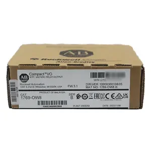 1769-OW8 Allen-Bradley Compact I/O 8 Pt VAC/VDC релейный выходной модуль Новый TX
1769-OW8 Allen-Bradley Compact I/O 8 Pt VAC/VDC релейный выходной модуль Новый TX