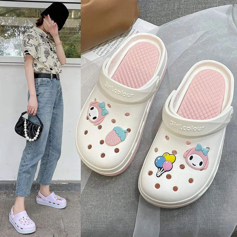 MHYTY eva Croc женская летняя Милая одежда для улицы для девочек Нескользящая сумка пляжные сандалии на голову
MHYTY eva Croc женская летняя Милая одежда для улицы для девочек Нескользящая сумка пляжные сандалии на голову