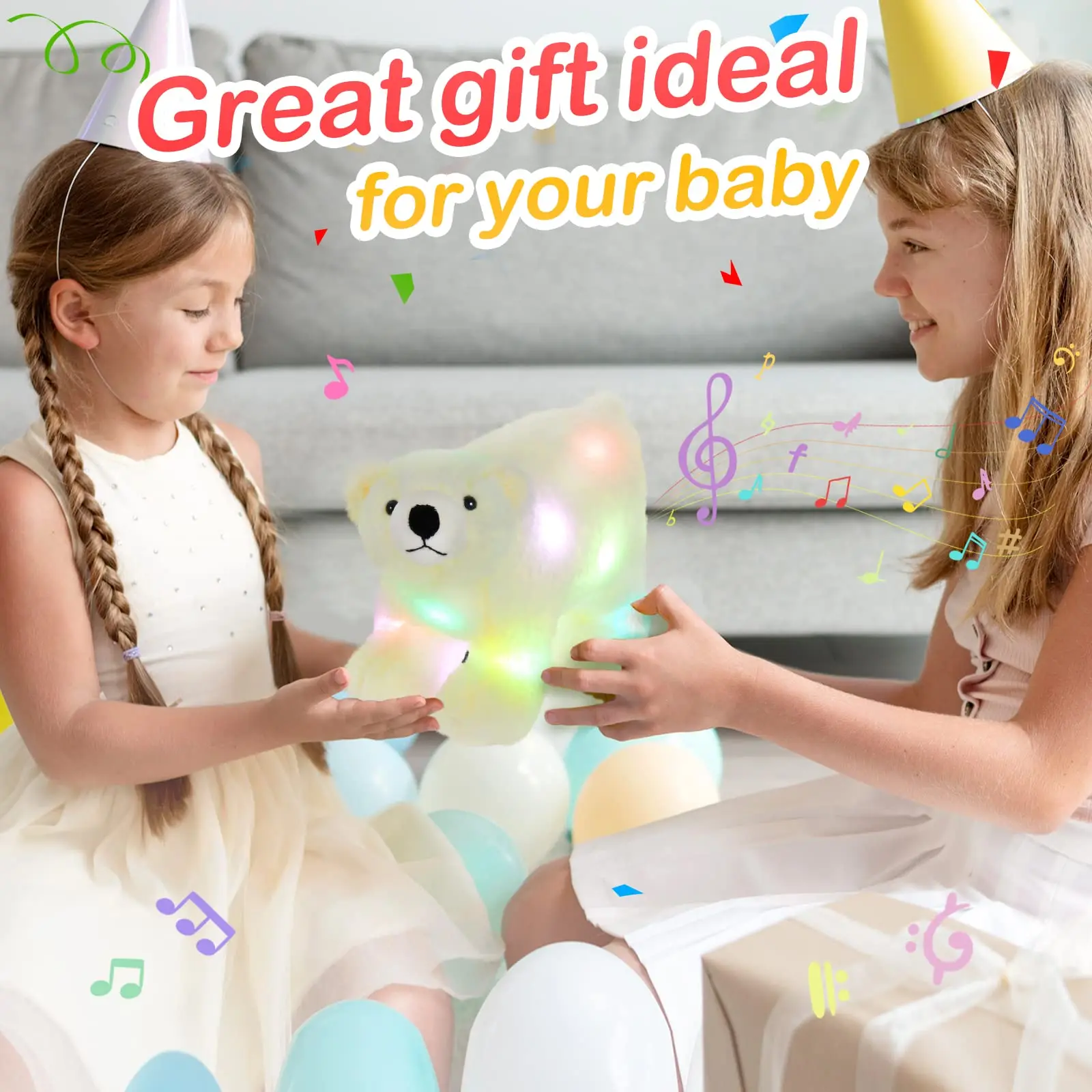 30cm Doll Cute Plush Toys Polar Bear Throw Pillows Soft Gift Musical Lullaby Stuffed Animals for Bedroom Decor Girls
30cm Doll Cute Plush Toys Polar Bear Throw Pillows Soft Gift Musical Lullaby Stuffed Animals for Bedroom Decor Girls