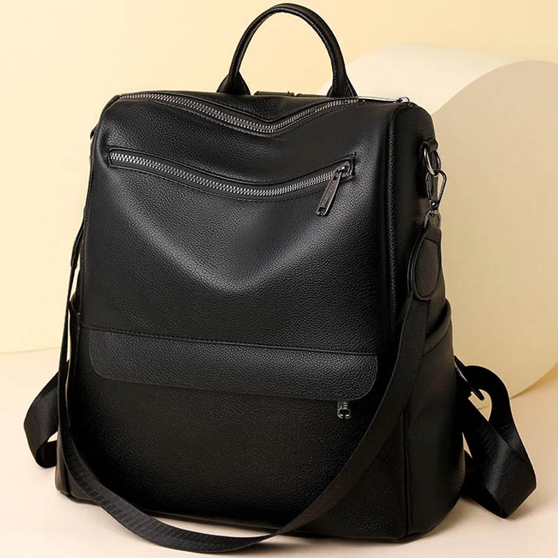 Retro Soft Leather Backpack For Women Purses Designer Ladies Large Capacity Mochilas Shoulder Bag High Quality Bookbag Sac A Dos
Retro Soft Leather Backpack For Women Purses Designer Ladies Large Capacity Mochilas Shoulder Bag High Quality Bookbag Sac A Dos