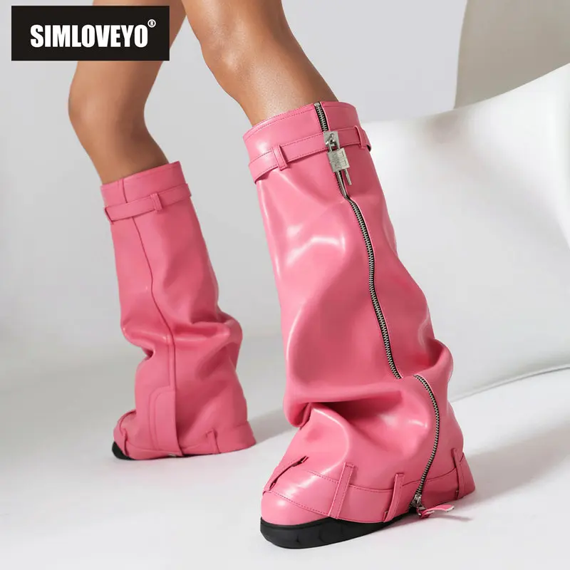 SIMLOVEYO роскошные женские сапоги до колена с круглым носком на танкетке 9,5 см молния с замком большой размер 46 47 48 модные женские сапоги 
SIMLOVEYO роскошные женские сапоги до колена с круглым носком на танкетке 9,5 см молния с замком большой размер 46 47 48 модные женские сапоги