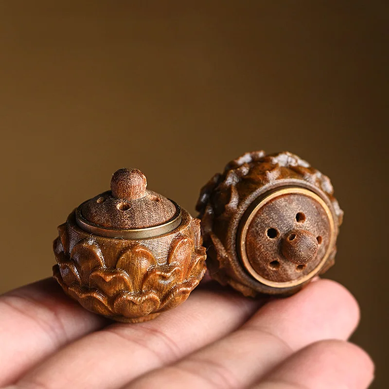 1Pc Small Flower Store Wooden Pill Box Shape Lotus Container Keychain Pendant Items Portable Storage
1Pc Small Flower Store Wooden Pill Box Shape Lotus Container Keychain Pendant Items Portable Storage