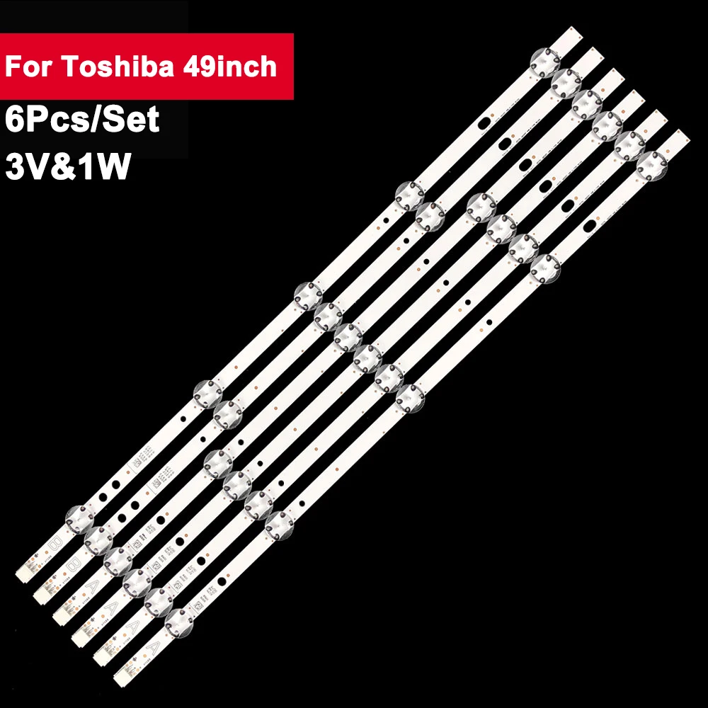 3V 460mm TV LED Backlight For Toshiba 49inch 490DRT VNB A-TYPE VES490UNDS 6Pcs/Set LED Light Strip Bar 49L3753DB 49HE4000
3V 460mm TV LED Backlight For Toshiba 49inch 490DRT VNB A-TYPE VES490UNDS 6Pcs/Set LED Light Strip Bar 49L3753DB 49HE4000