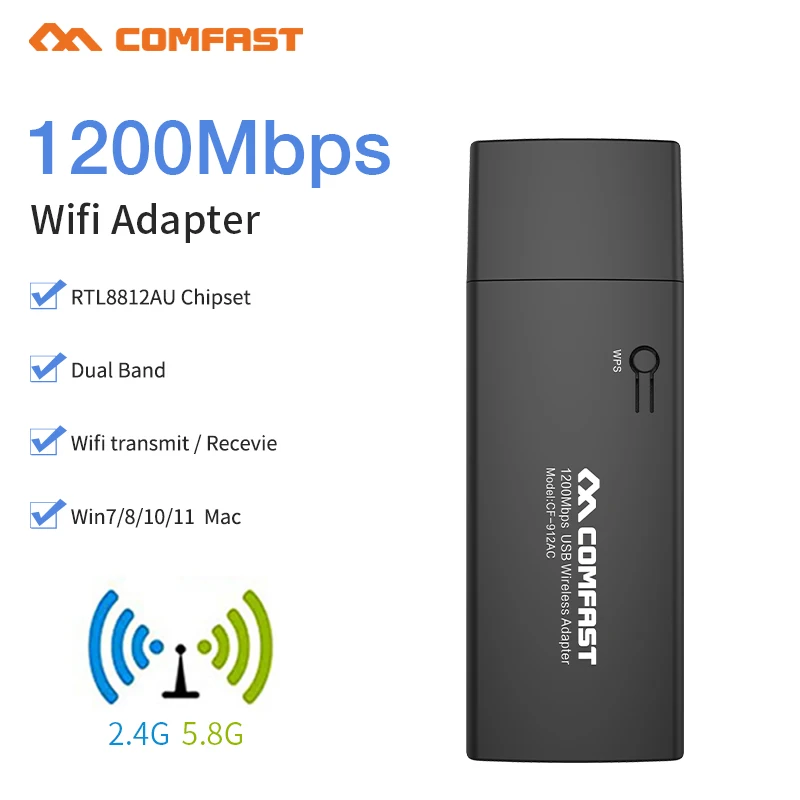 10pcs High Speed RTL8812AU USB 3.0 Wireless Wifi Adapter Dual Band 2.4+5 GHz 1200 Mbps 802.11AC 802.11 a/b/n/g/ac Wi fi Antenna
10pcs High Speed RTL8812AU USB 3.0 Wireless Wifi Adapter Dual Band 2.4+5 GHz 1200 Mbps 802.11AC 802.11 a/b/n/g/ac Wi fi Antenna
