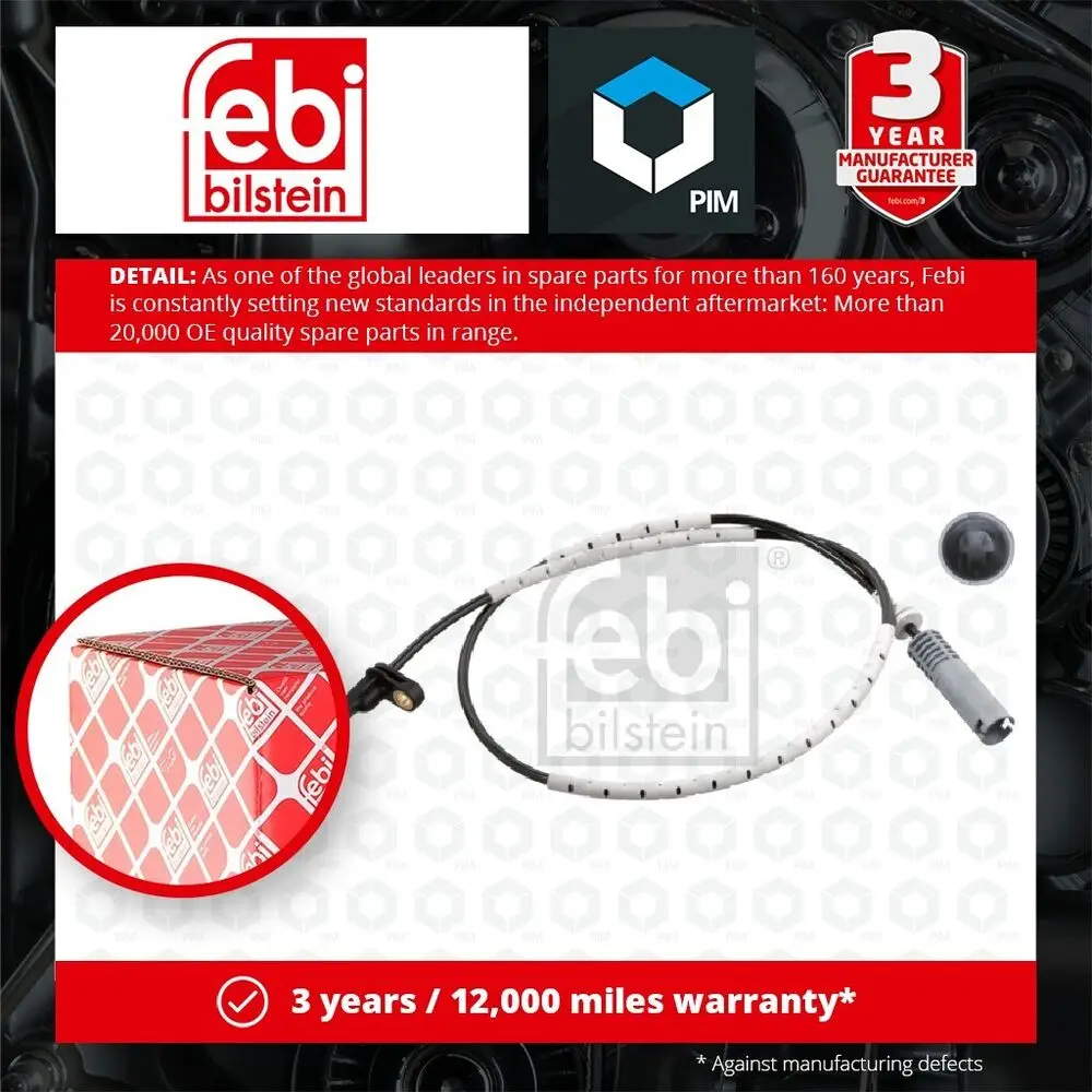 Датчик ABS, задний левый или правый 102854 для Febi Wheel Speed 34526762476 34526785022
Датчик ABS, задний левый или правый 102854 для Febi Wheel Speed 34526762476 34526785022