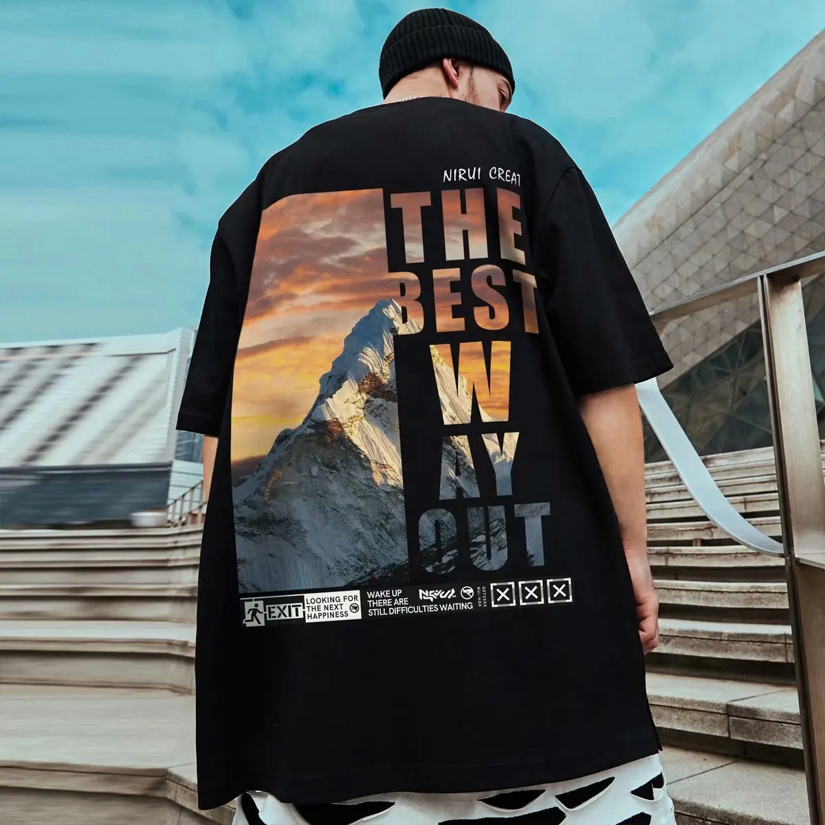 Summer dress national fashion loose short sleeve t-shirt men's hip hop fashion brand trend Harajuku style half sleeve ins 8xl
Summer dress national fashion loose short sleeve t-shirt men's hip hop fashion brand trend Harajuku style half sleeve ins 8xl