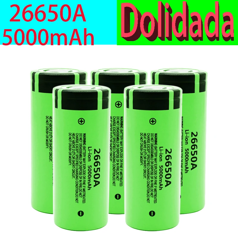 20PCS 3.7V 26650 Battery 5000mAh Li-ion Rechargeable Battery For 26650A LED Flashlight Torch Li-ion Battery accumulator battery
20PCS 3.7V 26650 Battery 5000mAh Li-ion Rechargeable Battery For 26650A LED Flashlight Torch Li-ion Battery accumulator battery