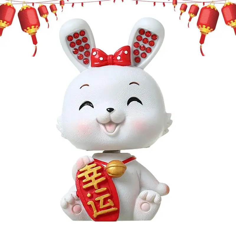Chinese Rabbit Car Figurine Dancing Miniature Rabbit Figures Cute Rabbit Ornament For Spring Festival Chinese New Year Car
Chinese Rabbit Car Figurine Dancing Miniature Rabbit Figures Cute Rabbit Ornament For Spring Festival Chinese New Year Car