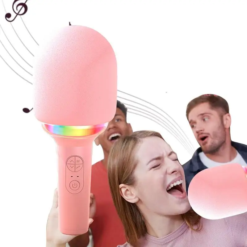 Wireless Singing Microphone Rechargeable Electric Vocal Mic Electric Speaker Machine Wireless Singing Mic Speaker Machine LED
Wireless Singing Microphone Rechargeable Electric Vocal Mic Electric Speaker Machine Wireless Singing Mic Speaker Machine LED