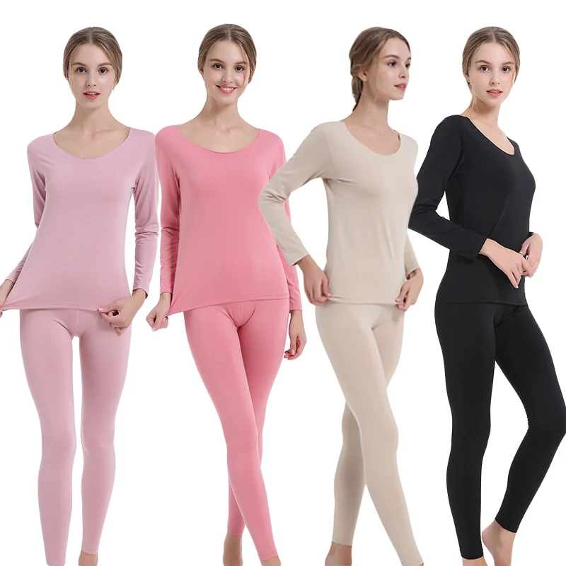 Ladies Seamless Thermal Underwear Set Ladies Bottoming Shirt Plus Velvet Long Trousers Heating Fiber Underwear
Ladies Seamless Thermal Underwear Set Ladies Bottoming Shirt Plus Velvet Long Trousers Heating Fiber Underwear