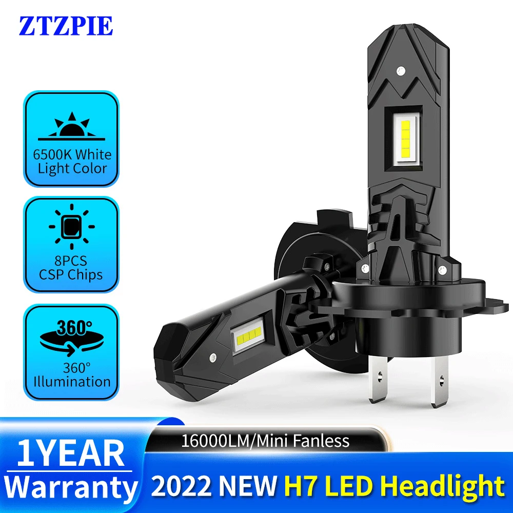 ZTZPIE 20000LM 130W 6500K H7 Led Headlight CSP Light Bulbs 12V Direct Plug And Direct Use High-power Car Light
ZTZPIE 20000LM 130W 6500K H7 Led Headlight CSP Light Bulbs 12V Direct Plug And Direct Use High-power Car Light