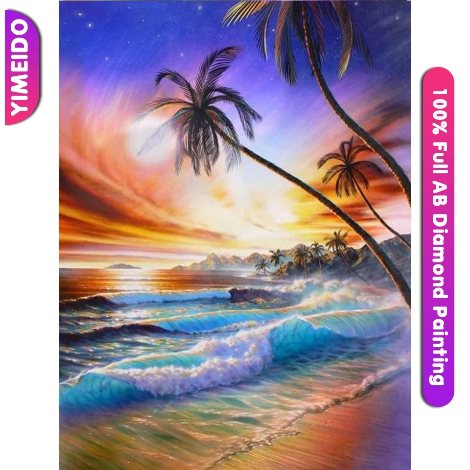 YIMEIDO 5D DIY Advanced Landscape Full AB100% Diamond Painting Kit Sunset Seaside Zipper Bag Diamond Embroidery Home Decor Gift
YIMEIDO 5D DIY Advanced Landscape Full AB100% Diamond Painting Kit Sunset Seaside Zipper Bag Diamond Embroidery Home Decor Gift