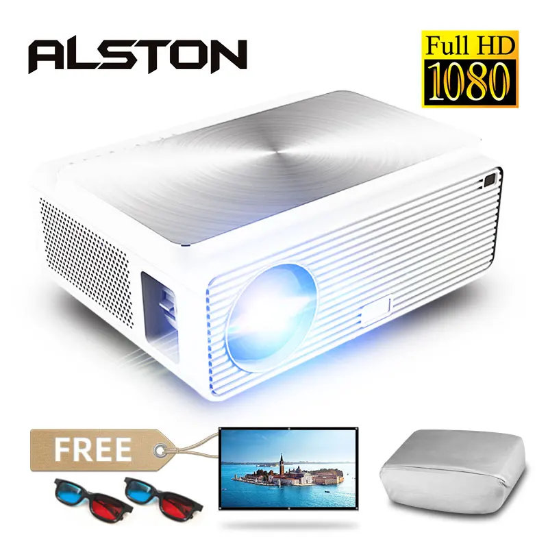 ALSTON Q9 Full HD 1080p projector 4k 6500 Lumens cinema Proyector Beamer HDMI-compatible USB AV VGA H96 MAX with gift
ALSTON Q9 Full HD 1080p projector 4k 6500 Lumens cinema Proyector Beamer HDMI-compatible USB AV VGA H96 MAX with gift