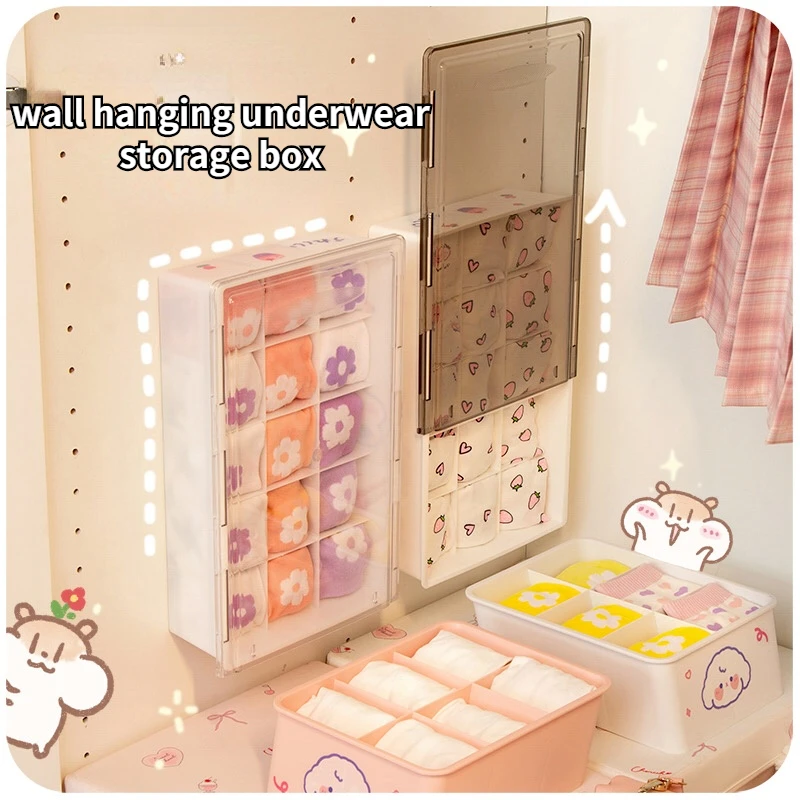 Cute Wall-mounted Underwear Storage Box Rack Free Punch Plastic Drawer-type Underwear Socks Three-in-one Compartment Organizer
Cute Wall-mounted Underwear Storage Box Rack Free Punch Plastic Drawer-type Underwear Socks Three-in-one Compartment Organizer