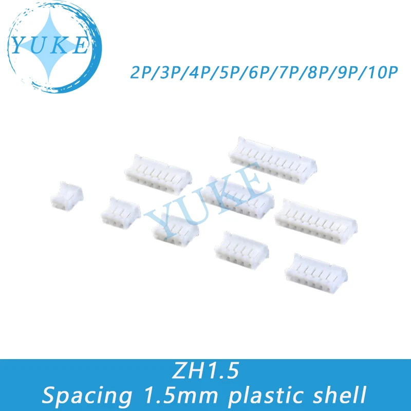 ZH1.5mm Connector Shell Plug Reed Cold Terminal 2/3/4/5/6/7/8/9/10P Connector
ZH1.5mm Connector Shell Plug Reed Cold Terminal 2/3/4/5/6/7/8/9/10P Connector