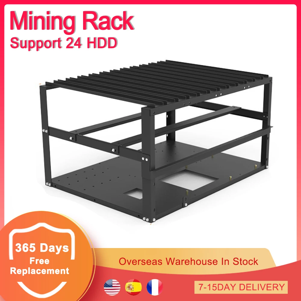 Open Type Mining Rack GPU Slots Multiple Hard Drive Rig Frame Motherboard Disk Chassis Support 24 HDD For CHIA Miner
Open Type Mining Rack GPU Slots Multiple Hard Drive Rig Frame Motherboard Disk Chassis Support 24 HDD For CHIA Miner