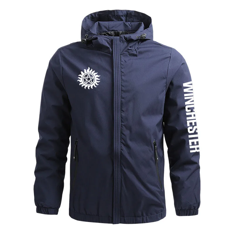 New Casual Sports Men's zipper jacket Winchester logo print Windproof High Quality Fashion Loose Men's Hooded Jacket
New Casual Sports Men's zipper jacket Winchester logo print Windproof High Quality Fashion Loose Men's Hooded Jacket