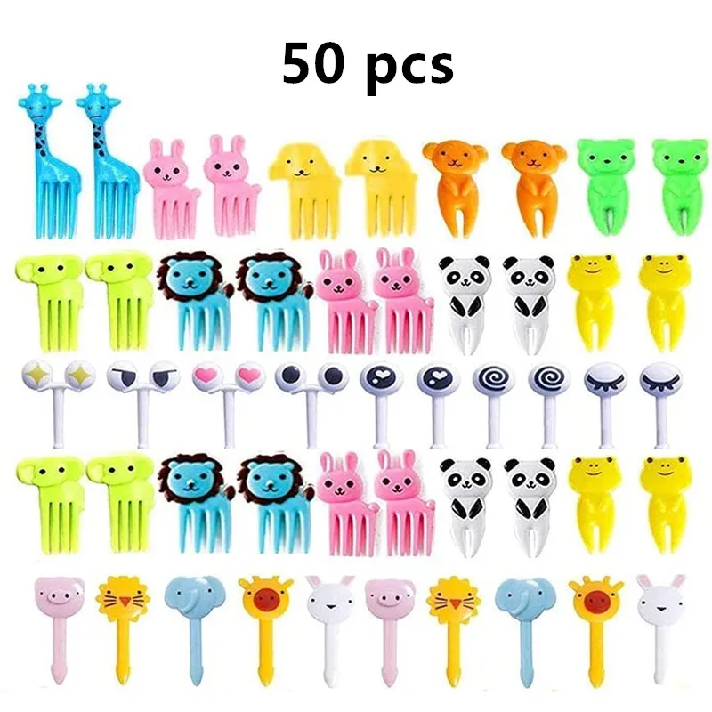 50 Pcs Children Cute Animal Fruit Fork Kids Snack Dessert Decoration Toothpick Lunch Salad Decoration Accessories Cake Picks
50 Pcs Children Cute Animal Fruit Fork Kids Snack Dessert Decoration Toothpick Lunch Salad Decoration Accessories Cake Picks