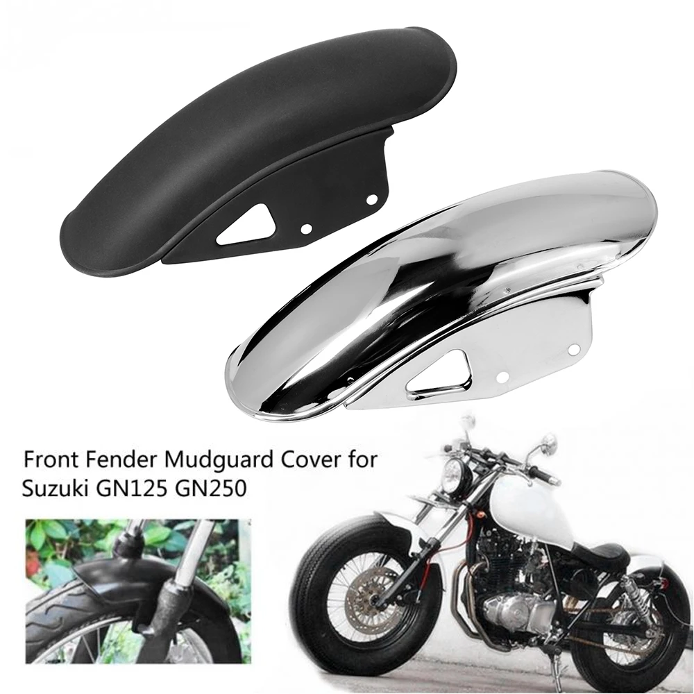 Motorcycle Front Fender Mud Flap Guard Fairing Mudguard Cover for Suzuki GN125 GN250 Black Motorbike Mudguards Motocicleta
Motorcycle Front Fender Mud Flap Guard Fairing Mudguard Cover for Suzuki GN125 GN250 Black Motorbike Mudguards Motocicleta