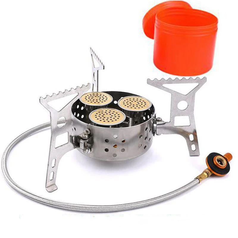 9000W High Power Camping Stove Portable Three Core Head Camp Stove With Steel Braided Hose Windproof Camping Gas Stove
9000W High Power Camping Stove Portable Three Core Head Camp Stove With Steel Braided Hose Windproof Camping Gas Stove