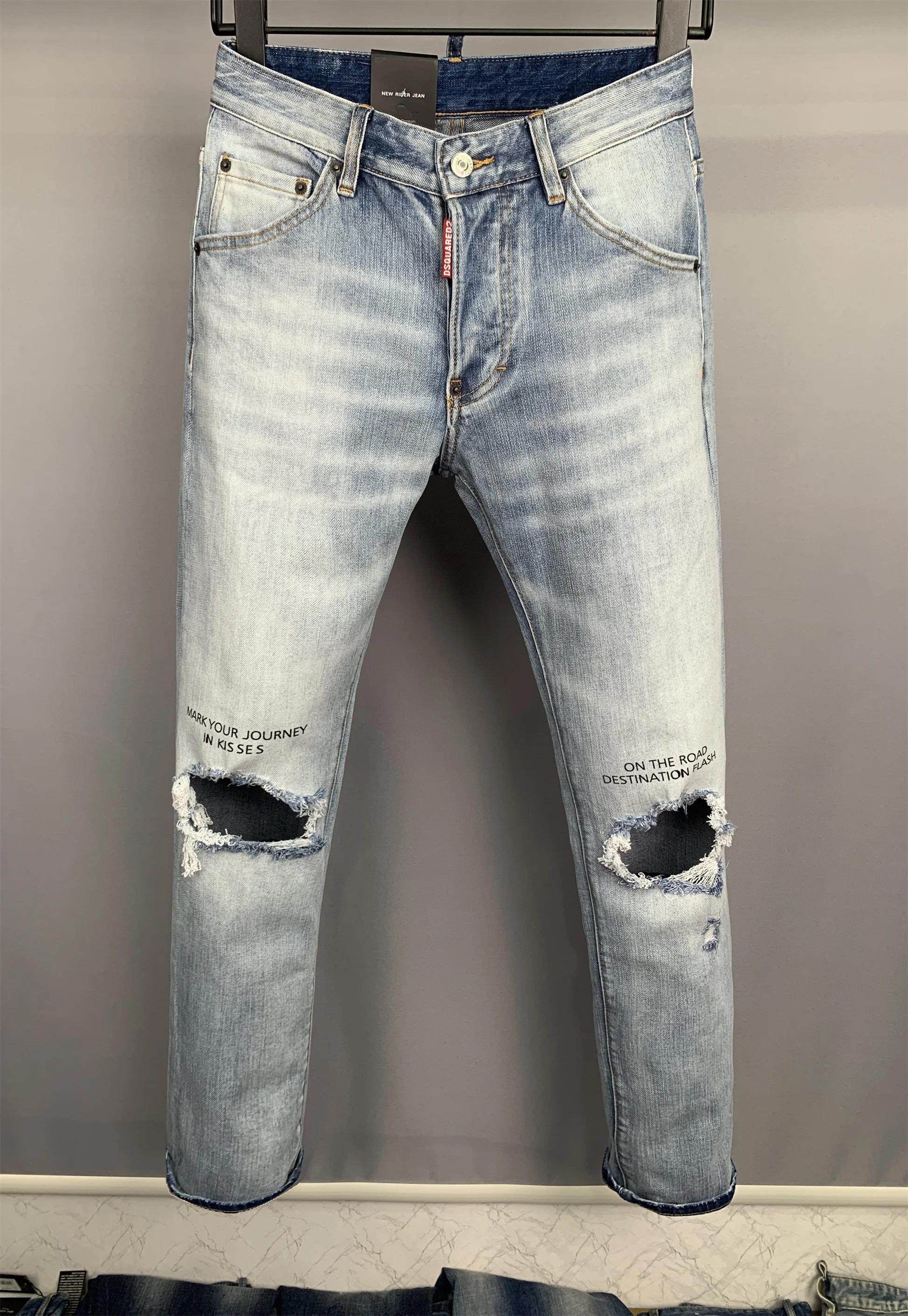 Free Shipping Men Skinny Jeans Luxury Brand Dsquared2 Stretch Fit Jeans Male Denim Trousers Jeans Straight Fit Jeans Size 44-54
Free Shipping Men Skinny Jeans Luxury Brand Dsquared2 Stretch Fit Jeans Male Denim Trousers Jeans Straight Fit Jeans Size 44-54