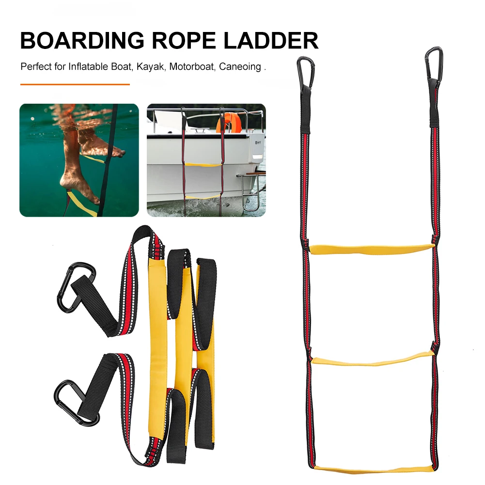 Portable Boarding Ladder Inflatable Boat Climbing Ladder Rope Special Folding Safety Hanging Ladder for Kayak Motorboat Canoes
Portable Boarding Ladder Inflatable Boat Climbing Ladder Rope Special Folding Safety Hanging Ladder for Kayak Motorboat Canoes