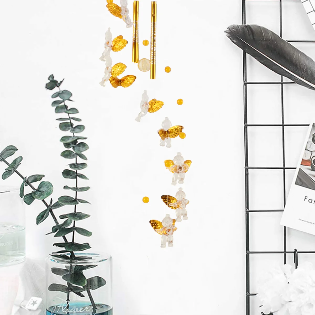 1pc Wind Chime Elegant Household Creative Durable Fair-sounding Wind Chime Pendant for Window Bedroom
1pc Wind Chime Elegant Household Creative Durable Fair-sounding Wind Chime Pendant for Window Bedroom