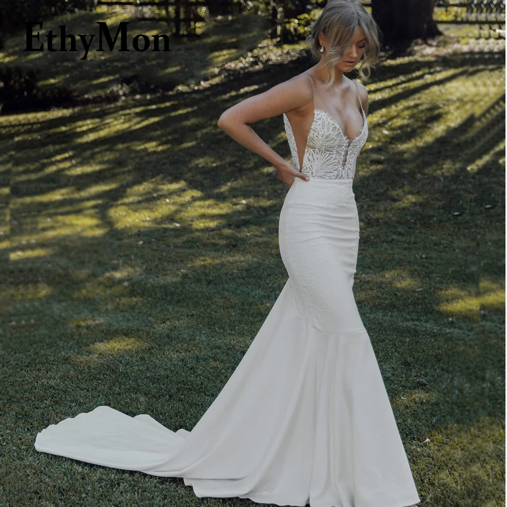 Ethymon Pastrol V-Neck Mermaid Wedding Dresses Lace 2023 Bride Backless Button Vestidos De Novia Sleeveless Made To Order Satin
Ethymon Pastrol V-Neck Mermaid Wedding Dresses Lace 2023 Bride Backless Button Vestidos De Novia Sleeveless Made To Order Satin