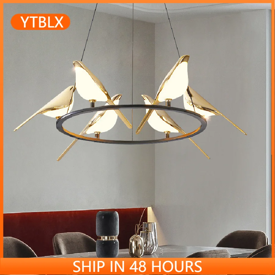 Deyidn Modern Magpie Bird Chandelier Steel Pipe Creative Hanging Light For Living Dining Room Bedroom Bar Cafe LED Pendant Lamp
Deyidn Modern Magpie Bird Chandelier Steel Pipe Creative Hanging Light For Living Dining Room Bedroom Bar Cafe LED Pendant Lamp