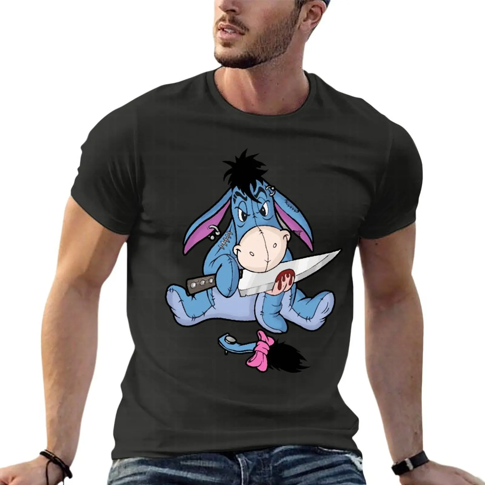 Футболки большого размера с героями аниме Emo Eeyore, летняя мужская одежда, уличная одежда с коротким рукавом, женские топы размера, футболка
Футболки большого размера с героями аниме Emo Eeyore, летняя мужская одежда, уличная одежда с коротким рукавом, женские топы размера, футболка