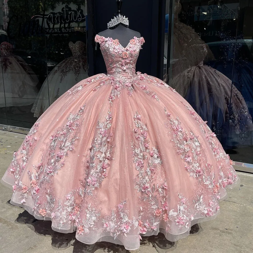2022 мексиканские розовые платья Quinceanera с 3D цветочной аппликацией Vestidos XV лет Sweet 16 Bow robe de Party
2022 мексиканские розовые платья Quinceanera с 3D цветочной аппликацией Vestidos XV лет Sweet 16 Bow robe de Party
