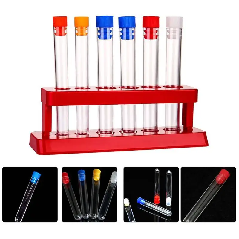 1 Set Plastic Test Tubes with Storage Rack Scientific Experiment Accessories(random style)
1 Set Plastic Test Tubes with Storage Rack Scientific Experiment Accessories(random style)