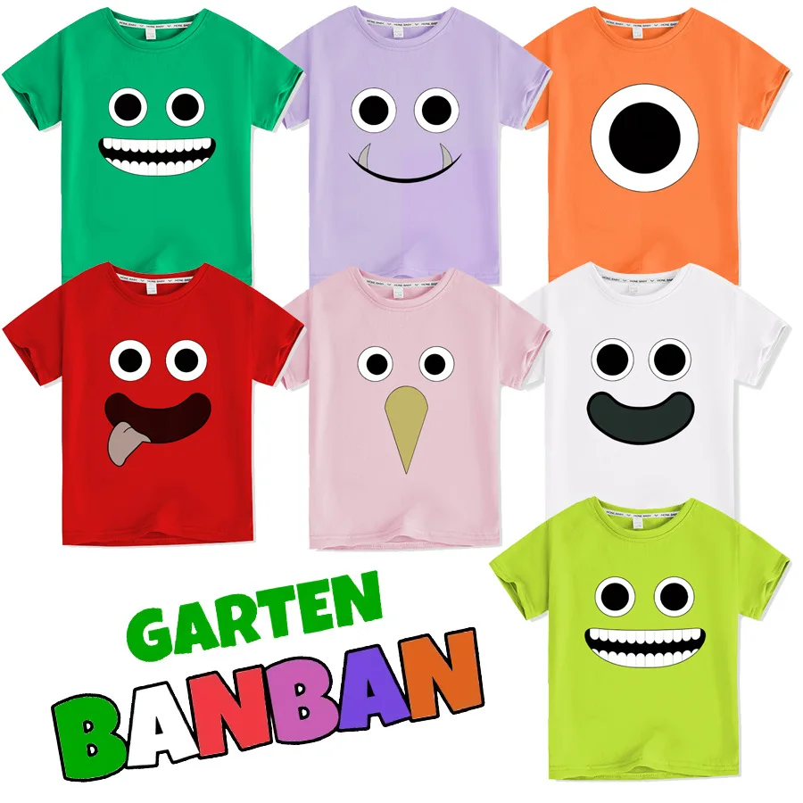 Garten of banban Clothes Short-sleeved T-shirt Children's Pure Cotton Cartoon Half-sleeved Clothing Garden of Banban Game
Garten of banban Clothes Short-sleeved T-shirt Children's Pure Cotton Cartoon Half-sleeved Clothing Garden of Banban Game