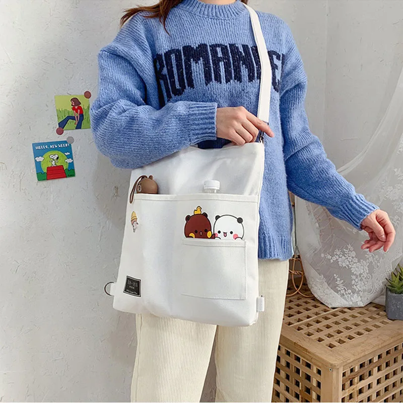 Милые девушки холст сумка Kawaii женские сумки через плечо с принтом мультфильма сумка японского студенты Харадзюку сумки через плечо 
Милые девушки холст сумка Kawaii женские сумки через плечо с принтом мультфильма сумка японского студенты Харадзюку сумки через плечо