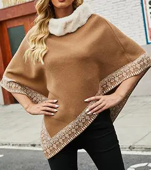 Turtleneck Knitted Capes 2023 Autumn Winter Solid Color Top Outwear Knitwear Sweater Women Fur Pullover & Batwing Cloak Coats
Turtleneck Knitted Capes 2023 Autumn Winter Solid Color Top Outwear Knitwear Sweater Women Fur Pullover & Batwing Cloak Coats