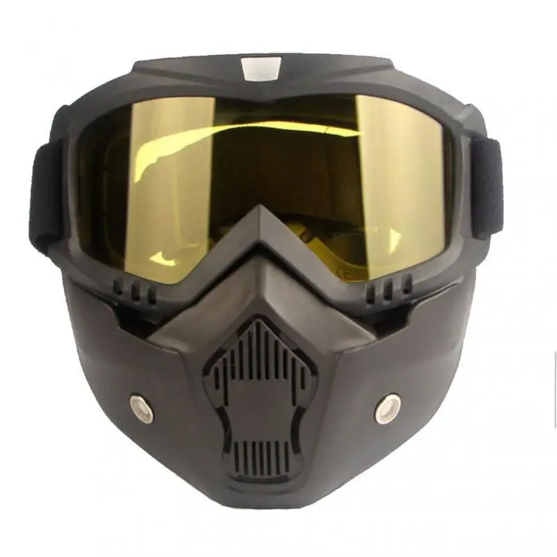 

Лыжная маска для катания на лыжах и сноуборде, лыжные очки для снегохода, ветрозащитные защитные очки для мотокросса, защитные очки с ртом для мужчин и женщин