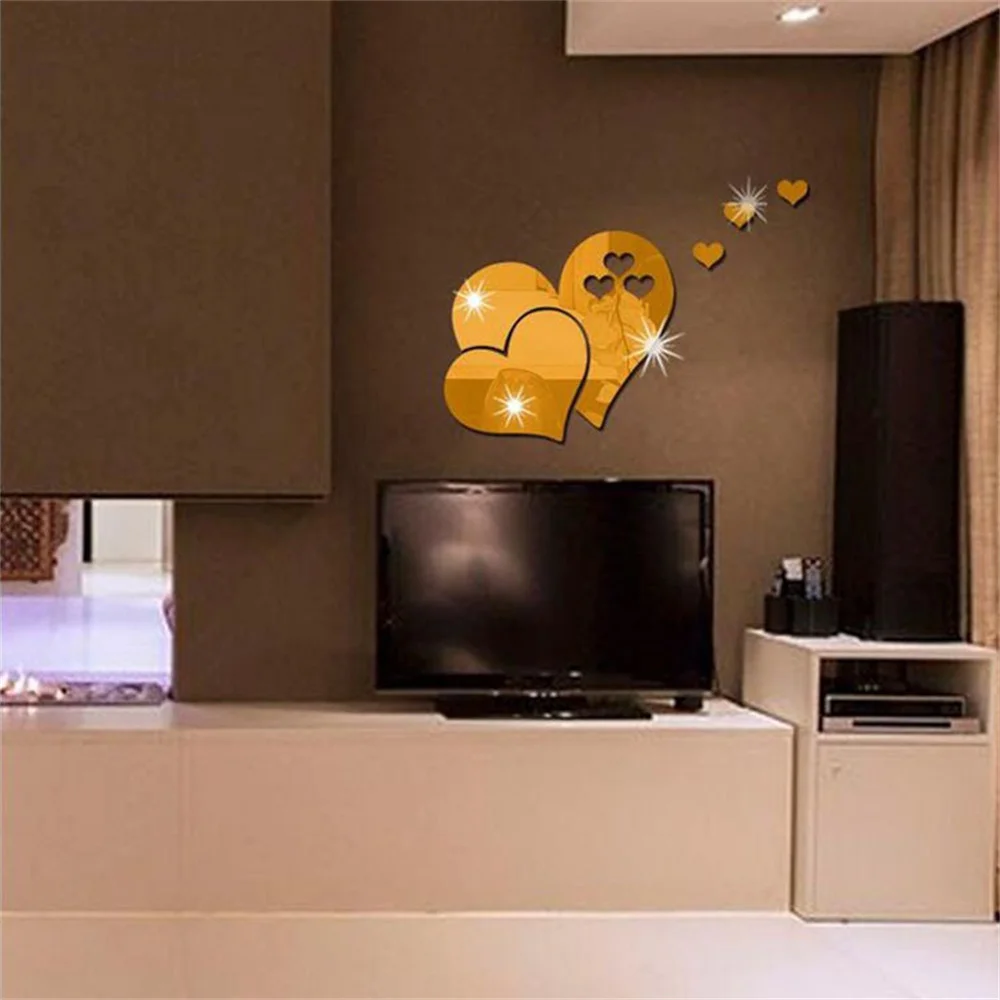 2022 New Wall Sticker 3D Mirror Acrylic Self Adhesive Modern Heart Shape Poster Decoration Removable Kids Bedroom Poster Decal
2022 New Wall Sticker 3D Mirror Acrylic Self Adhesive Modern Heart Shape Poster Decoration Removable Kids Bedroom Poster Decal