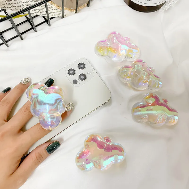Holographic Cloud Phone Grip Spectrum Resin Mobile Phone Stand Handle for Android/iPhone Accessories Phone Mount Y2K Socket
Holographic Cloud Phone Grip Spectrum Resin Mobile Phone Stand Handle for Android/iPhone Accessories Phone Mount Y2K Socket
