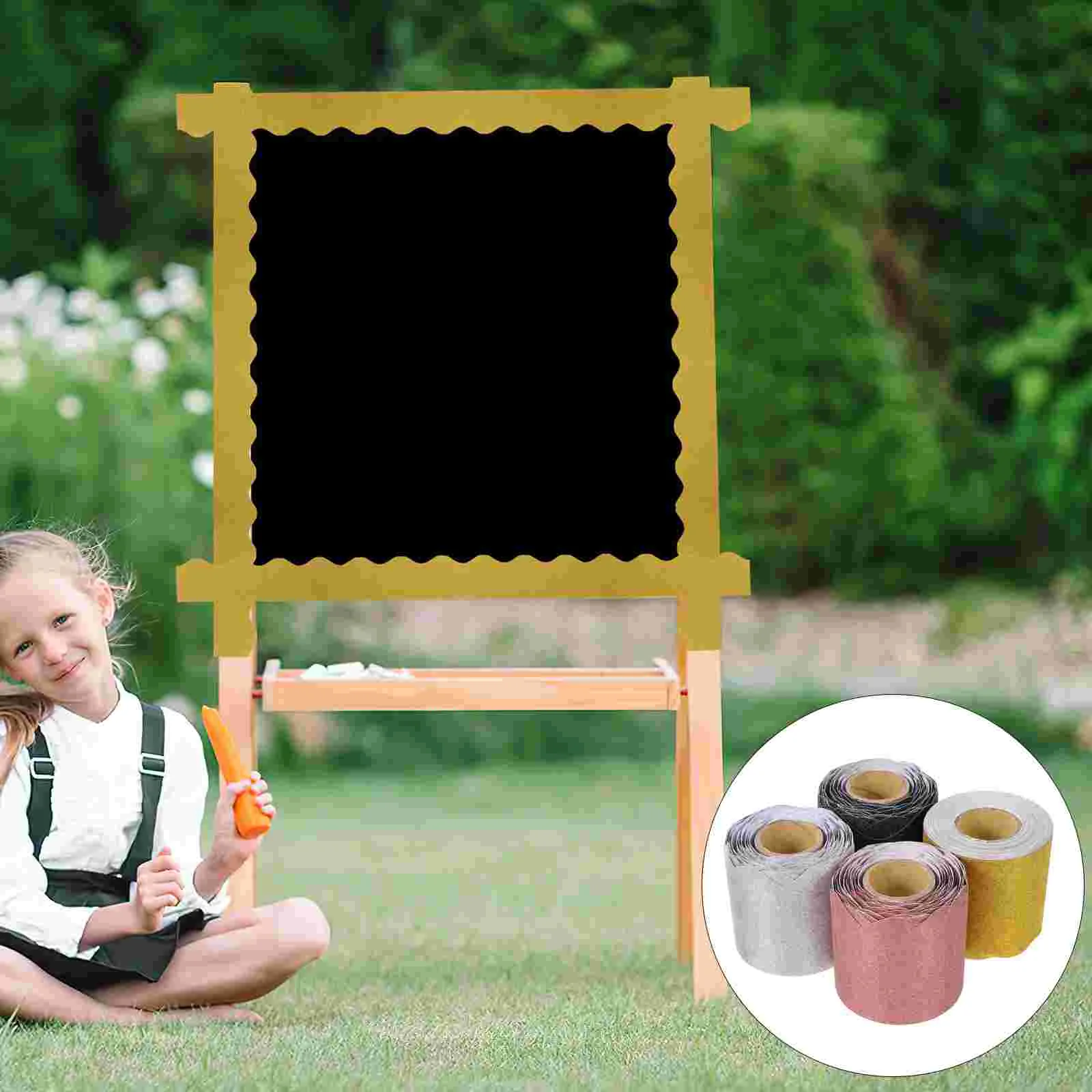 4 Rolls Bulletin Board Borders Black Poster Decorate Scalloped Paper Blackboard Trim Festival
4 Rolls Bulletin Board Borders Black Poster Decorate Scalloped Paper Blackboard Trim Festival