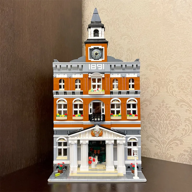 Street View City Hall Expert Brick Bank Model Modular Building Blocks Bricks Action Figures Kids Children Model Sets Toys 10224
Street View City Hall Expert Brick Bank Model Modular Building Blocks Bricks Action Figures Kids Children Model Sets Toys 10224