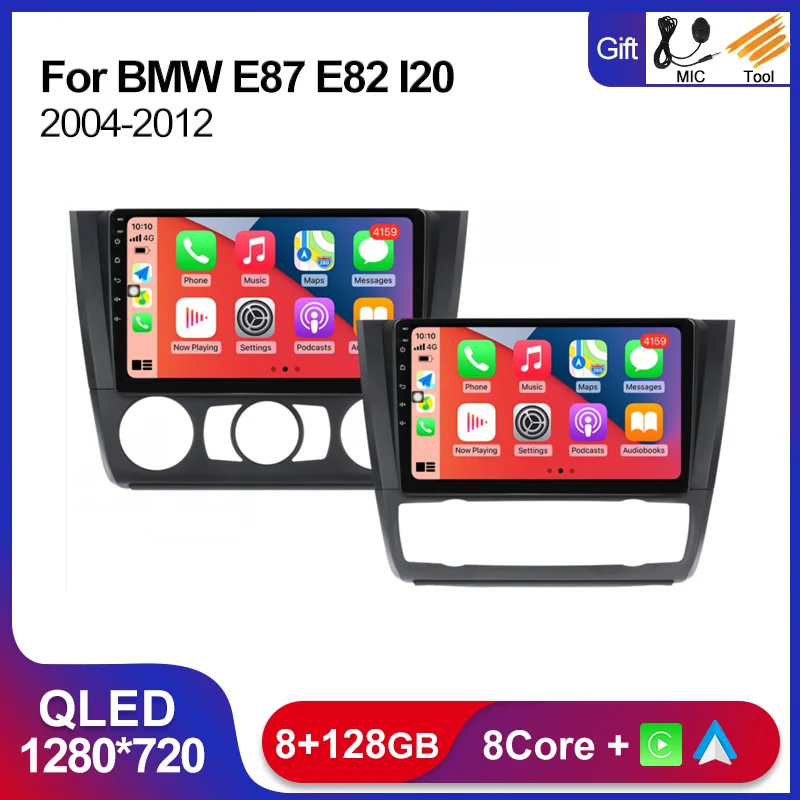 Автомобильный радиоприемник QLED Android 11, стерео для BMW 1 серии E81 E82 E87 E88 2004-2012, автомагнитола Carplay, мультимедийный плеер WIFI RDS
Автомобильный радиоприемник QLED Android 11, стерео для BMW 1 серии E81 E82 E87 E88 2004-2012, автомагнитола Carplay, мультимедийный плеер WIFI RDS