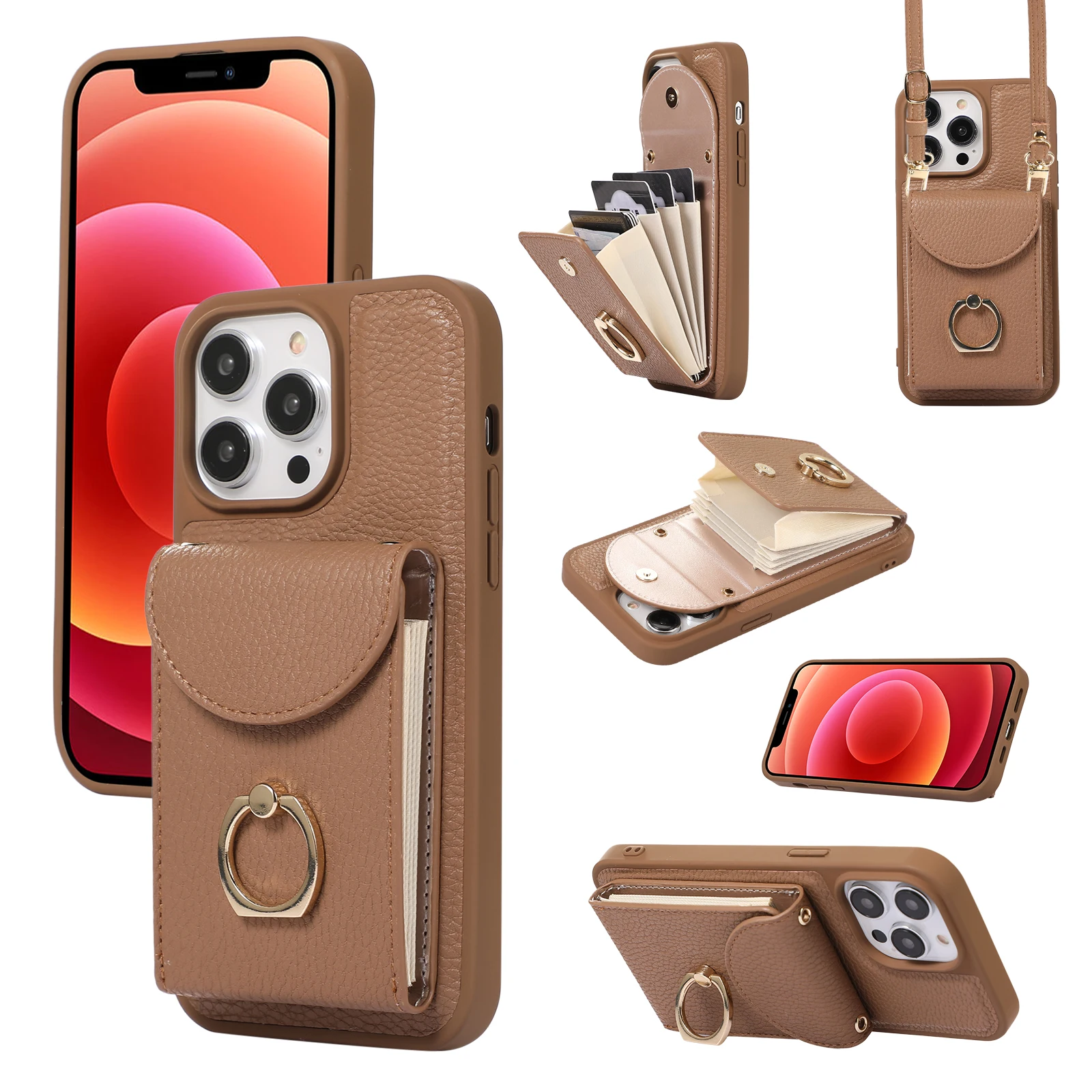 Leather Long Rope Card Holder Case for Iphone 14 Pro Max 13 Pro Max 14 Plus 14 13 12 11 Pro Full Wrap Drop Protection Leather
Leather Long Rope Card Holder Case for Iphone 14 Pro Max 13 Pro Max 14 Plus 14 13 12 11 Pro Full Wrap Drop Protection Leather