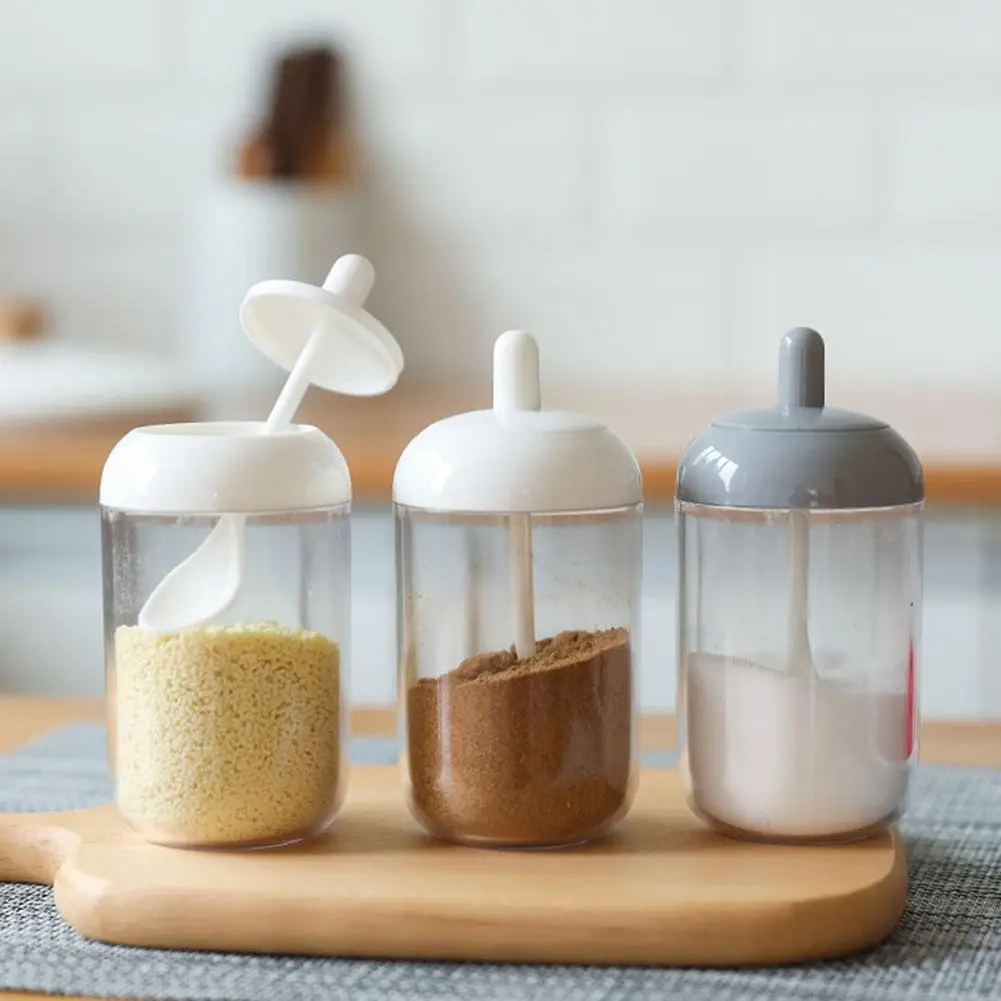 Kitchen Glass Seasoning Bottles Salt Storage Box Sugar Container Sugar Jar With Spoon Kitchen Supplies For Kitchen Pepper Powder
Kitchen Glass Seasoning Bottles Salt Storage Box Sugar Container Sugar Jar With Spoon Kitchen Supplies For Kitchen Pepper Powder