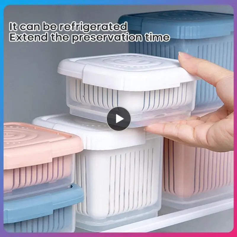 Kitchen Gadget Plastic Storage Box Fresh-Keeping Box Refrigerator Fruit Vegetable Drain Crisper Kitchen Storage Containers
Kitchen Gadget Plastic Storage Box Fresh-Keeping Box Refrigerator Fruit Vegetable Drain Crisper Kitchen Storage Containers