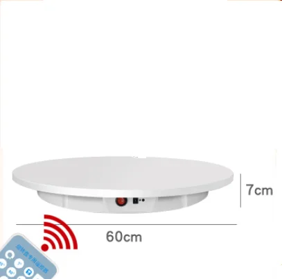 60CM Remote Control Rotating Display Stand 360 Panoramic Automatic Rotating Display Turntable 100KG Load Exhibition Rotation
60CM Remote Control Rotating Display Stand 360 Panoramic Automatic Rotating Display Turntable 100KG Load Exhibition Rotation