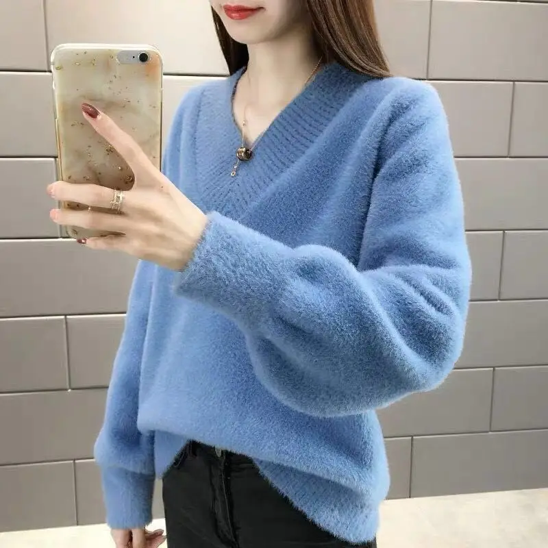 6 Colors 2022 New Winter Clothes Pullover Cardigans Women Wear Sweaters Women's V-neck Long Sleeve Outer Tops Sweater Oversize
6 Colors 2022 New Winter Clothes Pullover Cardigans Women Wear Sweaters Women's V-neck Long Sleeve Outer Tops Sweater Oversize